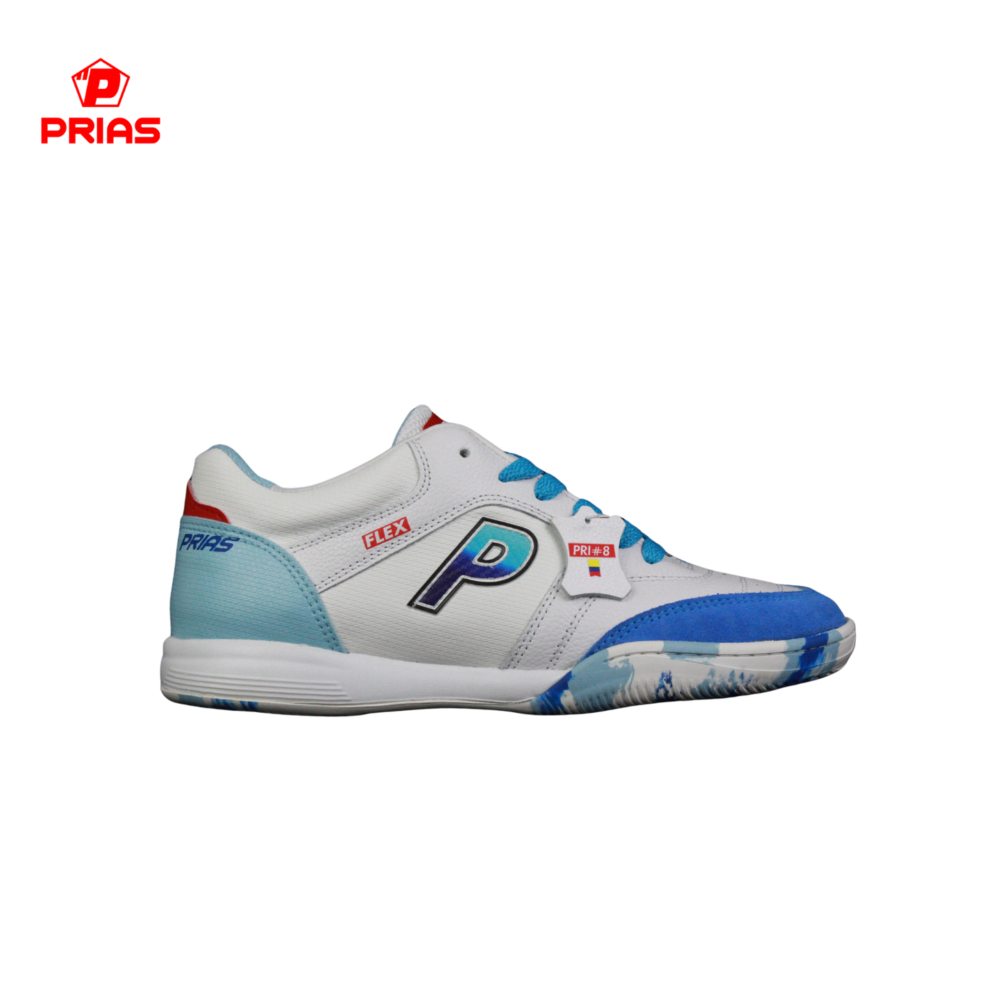 Prias Flex - Blanco x Azul