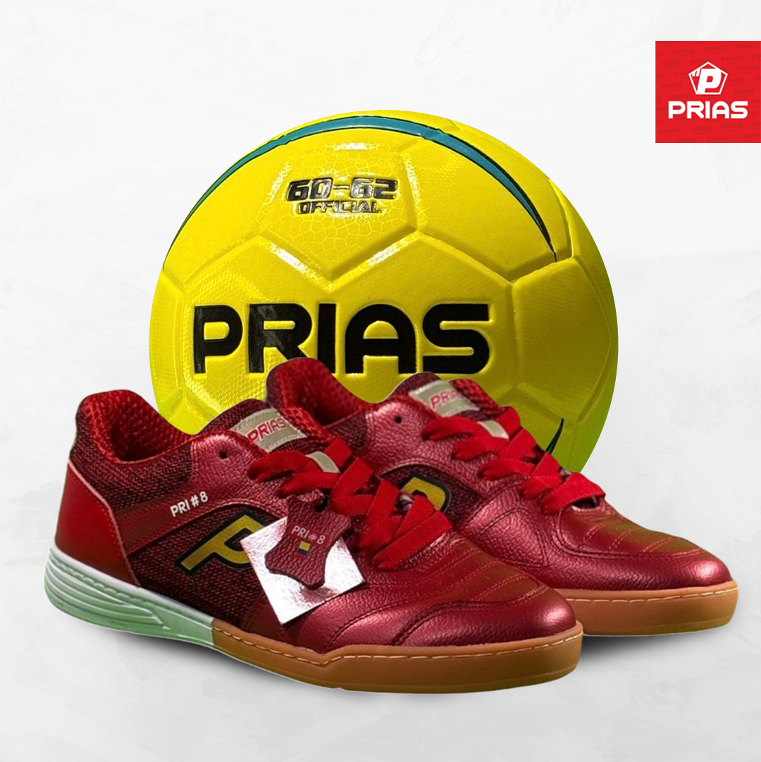 Combo Prias Flex Rojo + Balón