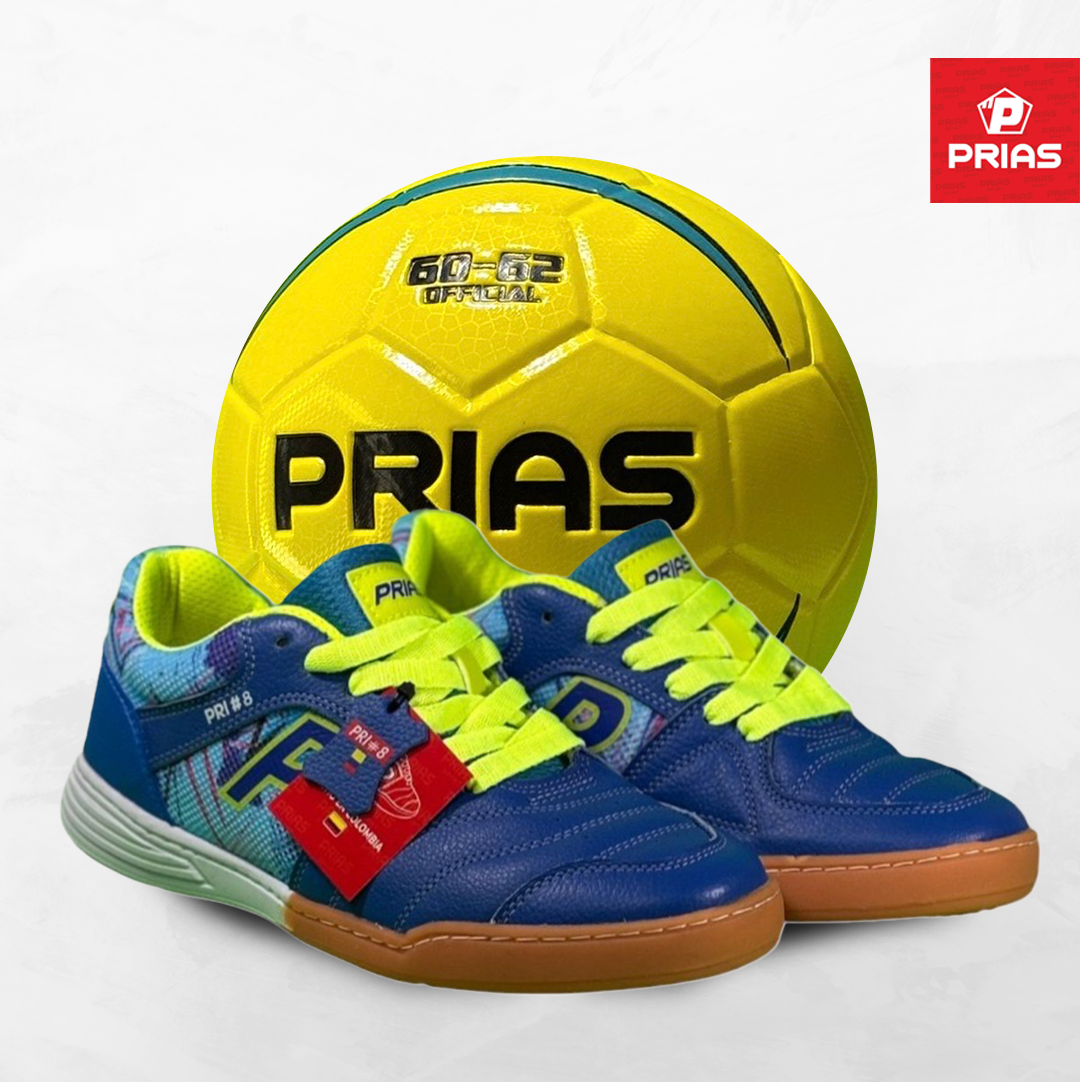 Combo Prias Flex Azul Rey - Balón