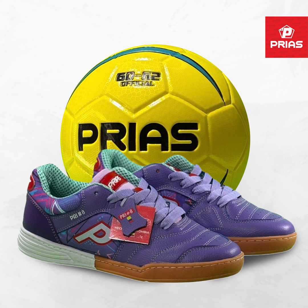 Combo Prias Flex Morado + Balón