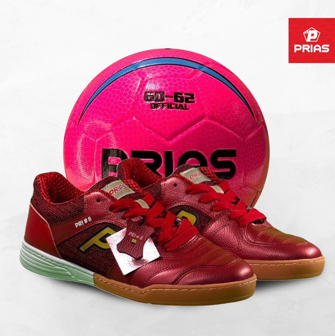 Combo Prias Flex Rojo + Balón