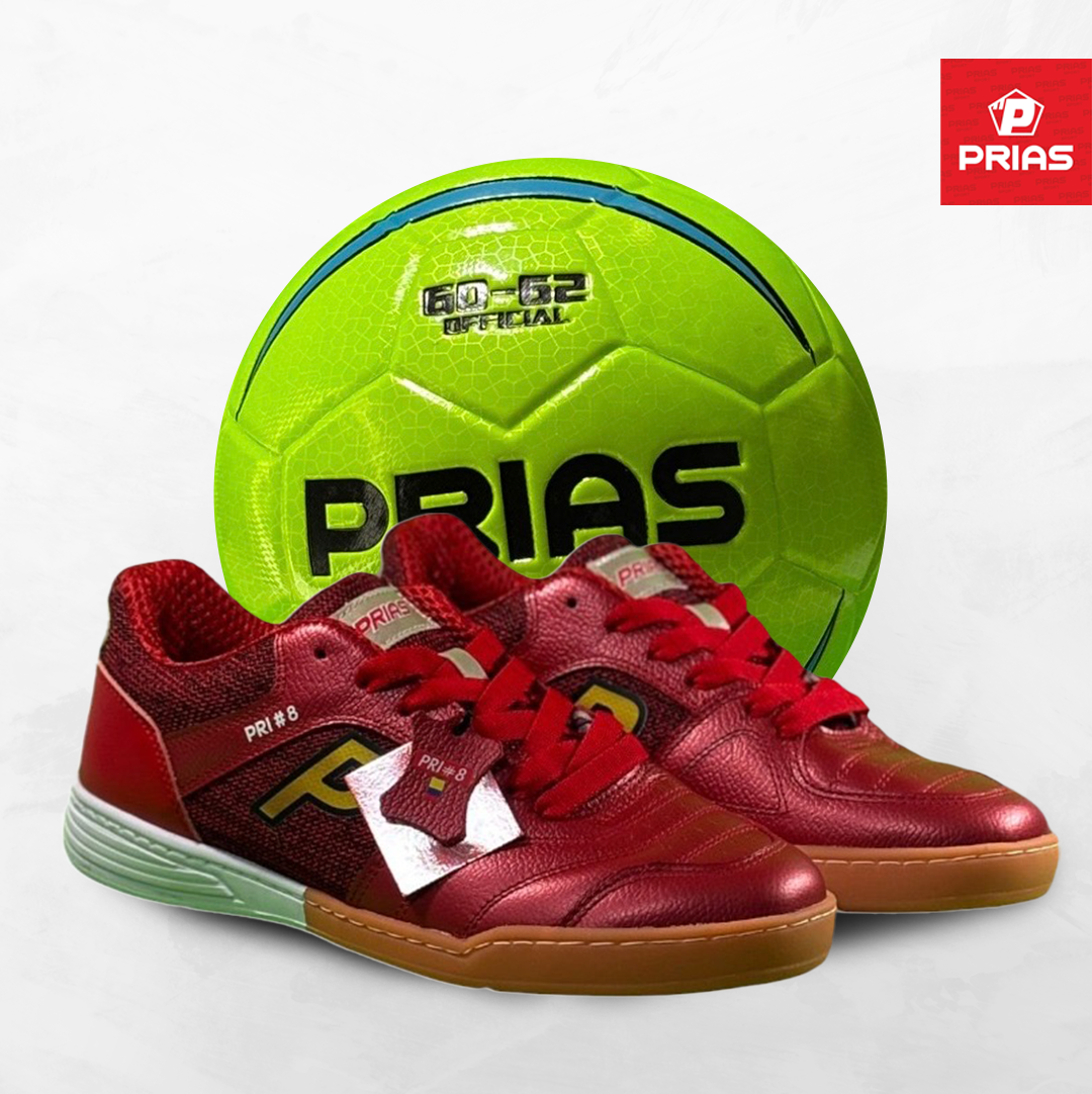 Combo Prias Flex Rojo + Balón