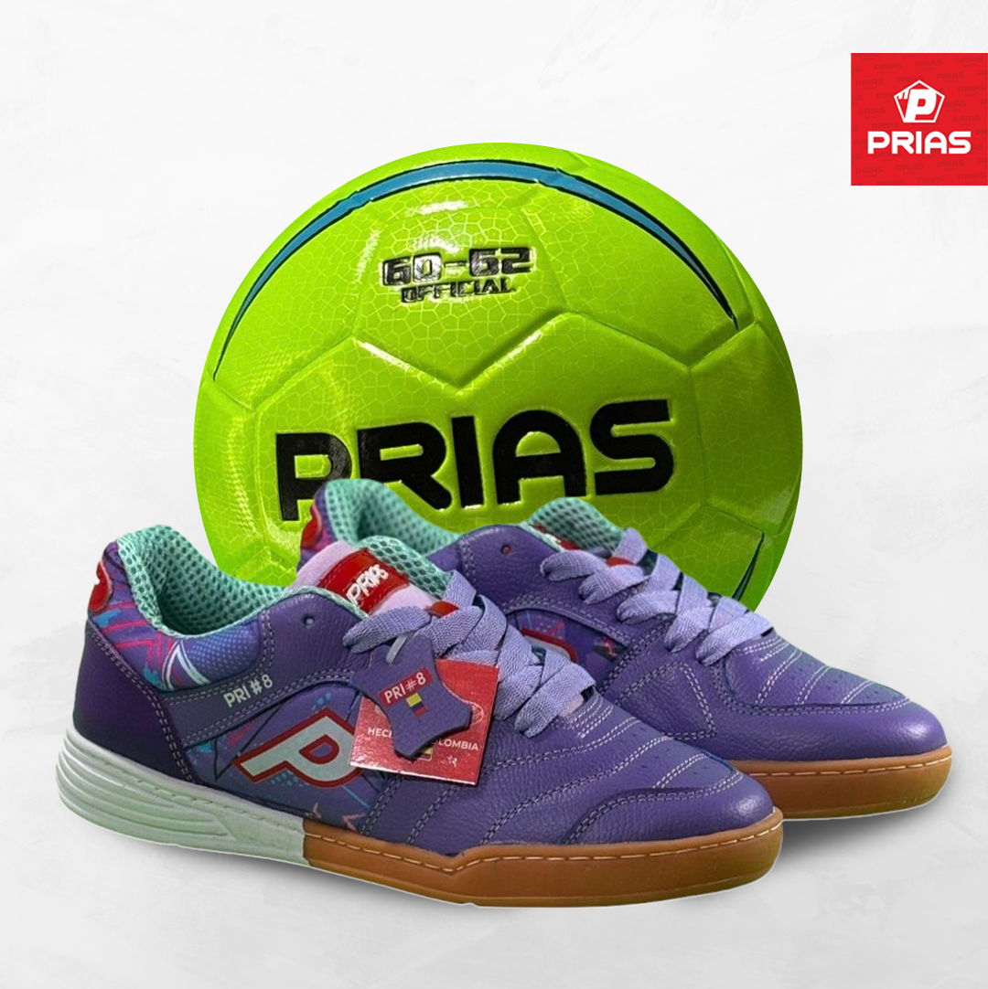 Combo Prias Flex Morado + Balón