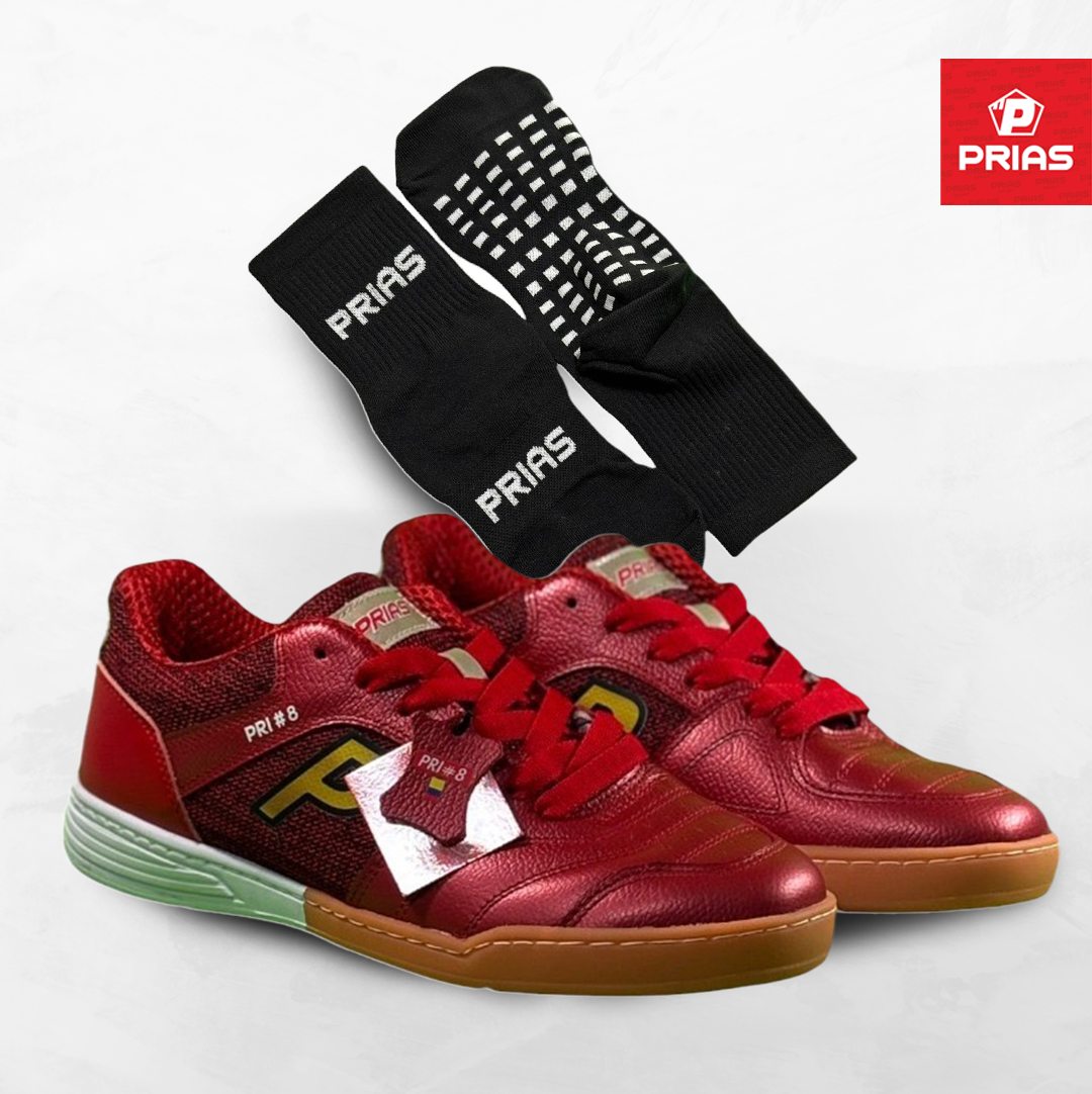 Combo 2 Prias Flex Rojo + Medias confort