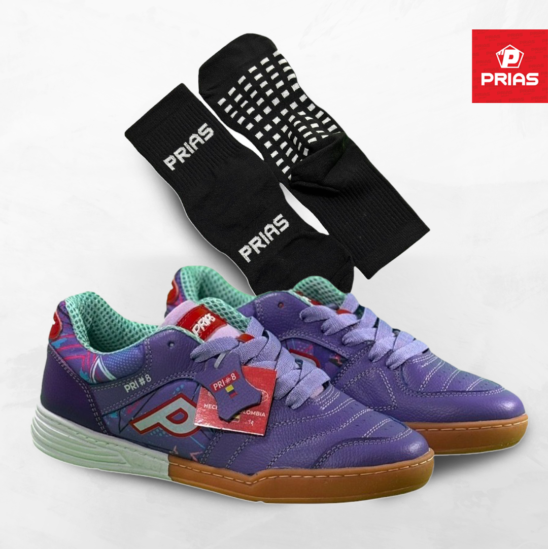 Combo 2 Prias Flex Morado + Medias confort